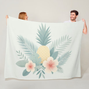Bloemen Ananas & Hawaiian Fleece Deken