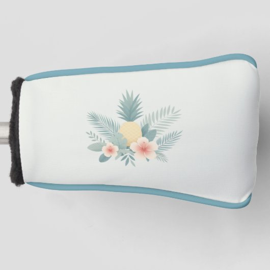 Bloemen Ananas & Hawaiian Golfheadcover (Voorkant)