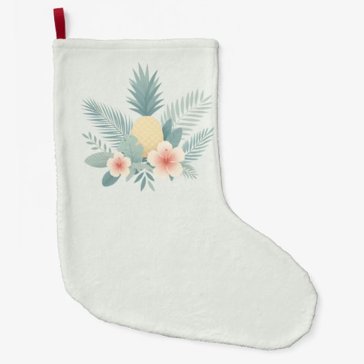 Bloemen Ananas & Hawaiian Grote Kerstsok (Voorkant)