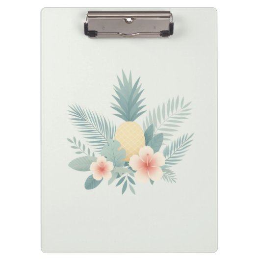 Bloemen Ananas & Hawaiian Klembord (Voorkant)
