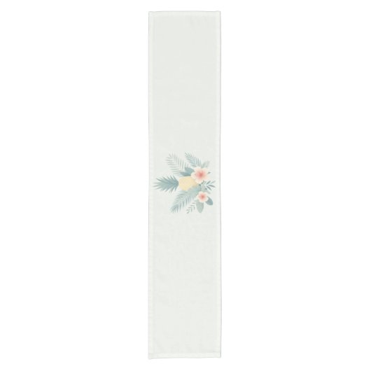 Bloemen Ananas & Hawaiian Korte Tafelloper (Voorkant)