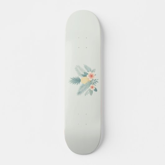 Bloemen Ananas & Hawaiian Persoonlijk Skateboard (Voorkant)