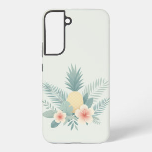 Bloemen Ananas & Hawaiian Samsung Galaxy Hoesje
