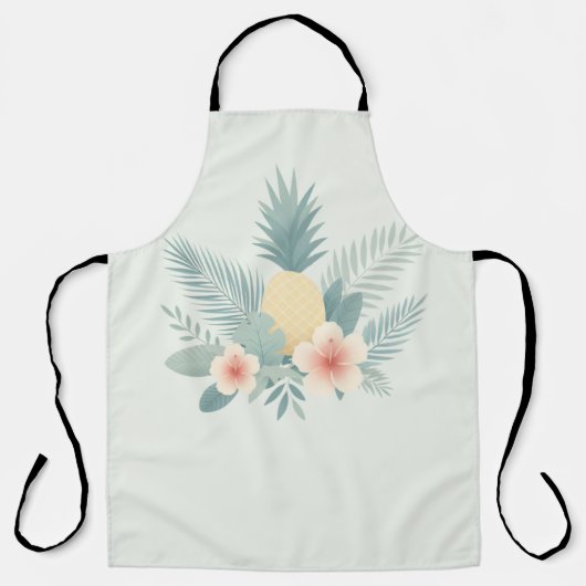 Bloemen Ananas & Hawaiian Schort (Voorkant)