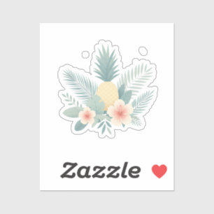 Bloemen Ananas & Hawaiian Sticker