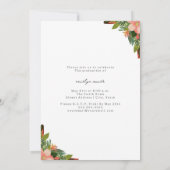 Bloemen Ananas Tropisch Afstuderen Foto Kaart (Achterkant)