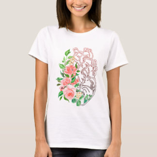 Bloemen Anatomisch Hart T-shirt – Artistic Medical