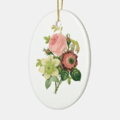  bloemen, Anemone Rozen Clematis door Redoute Keramisch Ornament (Links)