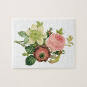 bloemen, Anemone Rozen Clematis door Redoute Legpuzzel (Horizontaal)