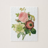 bloemen, Anemone Rozen Clematis door Redoute Legpuzzel (Verticaal)