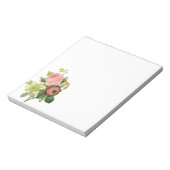 bloemen, Anemone Rozen Clematis door Redoute Notitieblok (Linkerzijde)