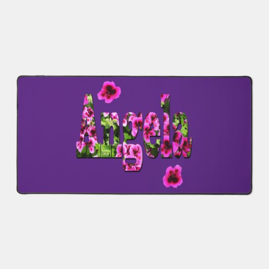 Bloemen Angela Naam, Desk Mat (Voorkant)