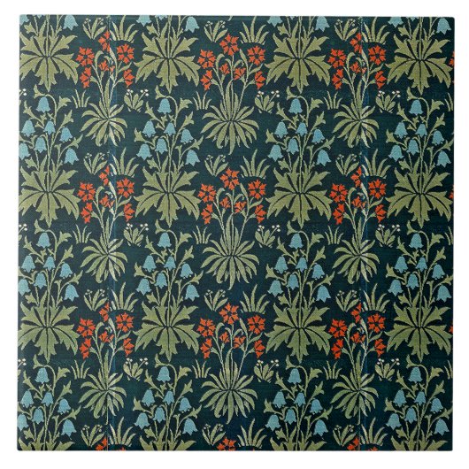 Bloemen  anjer Bluebell John Henry Dearl Tegeltje (Voorkant)