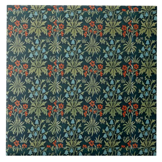 Bloemen  anjer Bluebell John Henry Dearl Tegeltje (Voorkant)