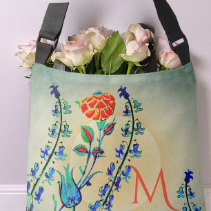 Bloemen Anjer Tulpen Monogrammed Crossbody Tas
