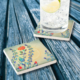  Bloemen Anjer Tulpen Monogrammed Stenen Onderzetter