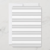 Bloemen Anker Nautische Bruiloft Zilveren Grijze S Kaart (Achterkant)