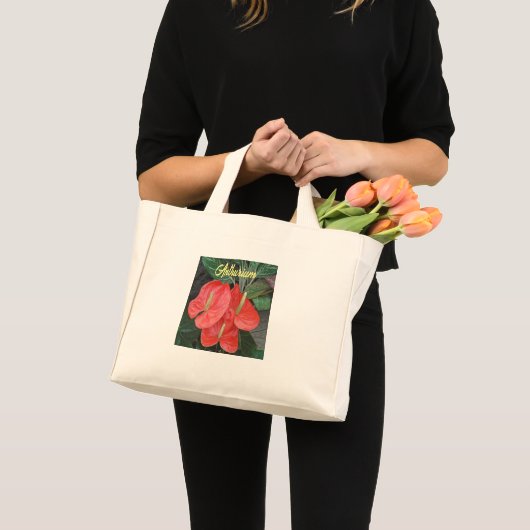 BLOEMEN / ANTHURIUM MINI TOTE BAG (Voorkant (product))