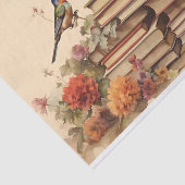 Bloemen antiek boek Decoupage Tissuepapier (Detail)