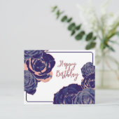 Bloemen Antiek Briefkaart (Staand voorkant)