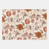 Bloemen Antiek Cream Blush Boho Wildflower Inpakpapier Vel (Voorkant 2)