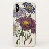 bloemen, Antiek Paarse roosterbloemen Case-Mate iPhone Case (Achterkant)