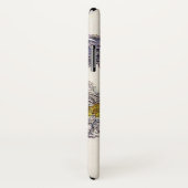 bloemen, Antiek Paarse roosterbloemen Case-Mate iPhone Case (Achterkant / rechts)