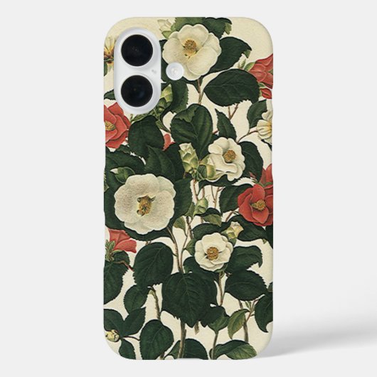 bloemen, Antiek Rozen van tuinbouw Case-Mate iPhone Case (Achterkant)