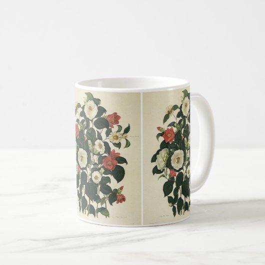 bloemen, Antiek Rozen van tuinbouw Koffiemok (Voorkant rechts)