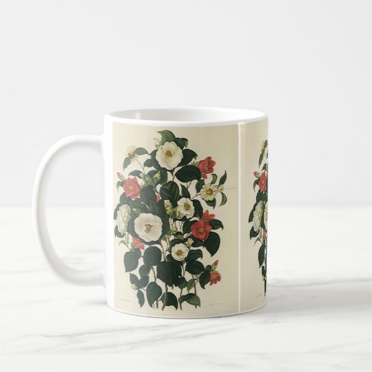  bloemen, Antiek Rozen van tuinbouw Koffiemok (Links)