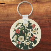  bloemen, Antiek Rozen van tuinbouw Sleutelhanger (Voorkant)