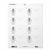 Bloemen Antiek Small Business Shipping Label (Full Sheet)