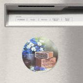 Bloemen Antieke Houden Adverteren Crates Magnet (Insitu (Vaatwasser))