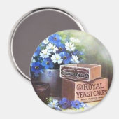 Bloemen Antieke Houden Adverteren Crates Magnet (Voorkant / Achterkant)