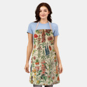 bloemen Apron Schort (Gedragen)