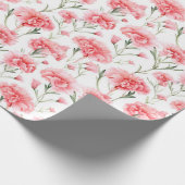 Bloemen aquarel inpakpapier - Anjers (Hoek)