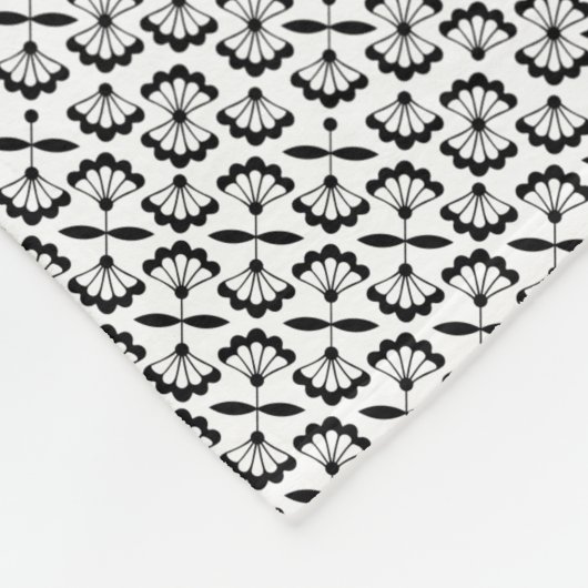 Bloemen Arabesque Fleece Deken (Hoek)
