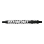 Bloemen Arabesque Zwarte Inkt Pen (Achterkant)