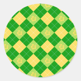 Bloemen & Argyle Ronde Sticker