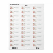 Bloemen arrangementen pastel waterverf etiket (Full Sheet)