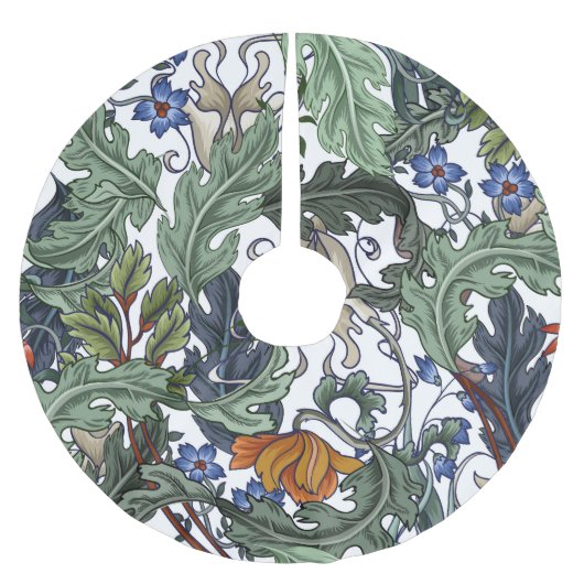 Bloemen, art deco, modern, naadloos. kerstboom rok (Voorkant)
