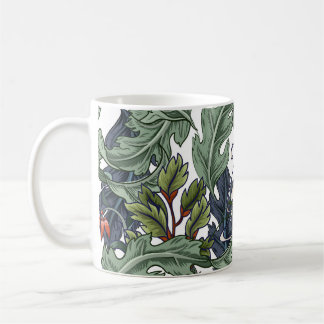 Bloemen, art deco, modern, naadloos. koffiemok