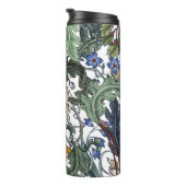 Bloemen, art deco, modern, naadloos. thermosbeker (Geroteerd rechts)