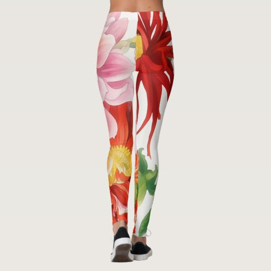 Bloemen Art Leggings (Achterkant)