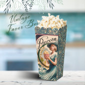  Bloemen Art Nouveau Advertentie Popcorn Bedankdoosjes