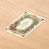  Bloemen Art Nouveau Bruiloft Acryl Uitnodigingen (Laagn)