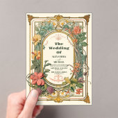  Bloemen Art Nouveau Bruiloft Acryl Uitnodigingen (Insitu (Draagbaar))