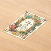  Bloemen Art Nouveau Bruiloft Acryl Uitnodigingen (Laagn)