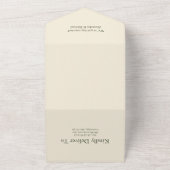  Bloemen Art Nouveau Bruiloft All In One Uitnodiging (Buitenkant)