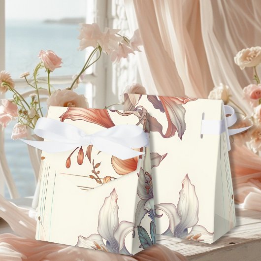  Bloemen Art Nouveau Bruiloft Bedankdoosjes